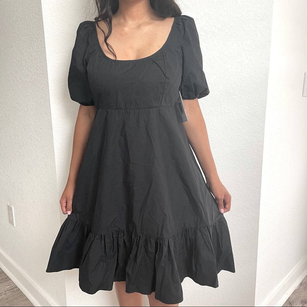 Puff Sleeve Baby Doll Dress
